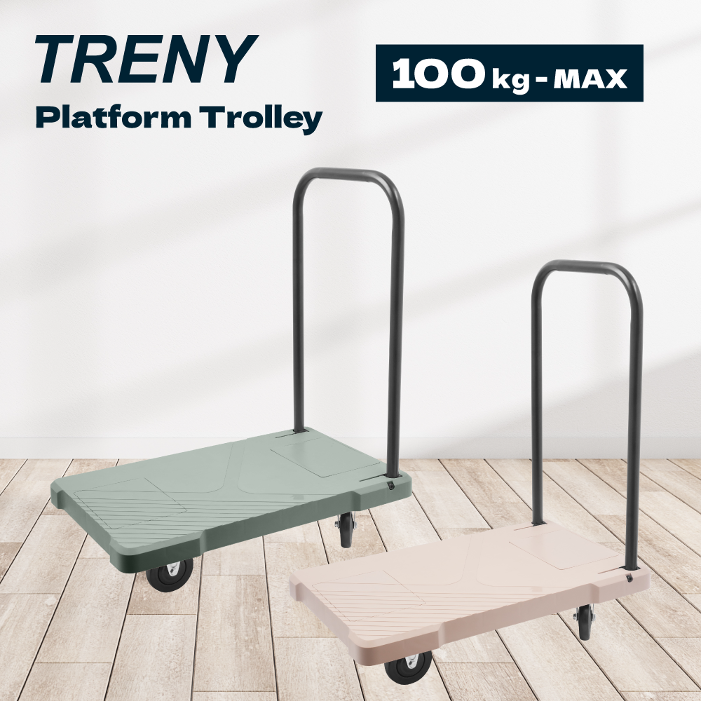 【TRENY】輕量化塑鋼手推車- 100KG