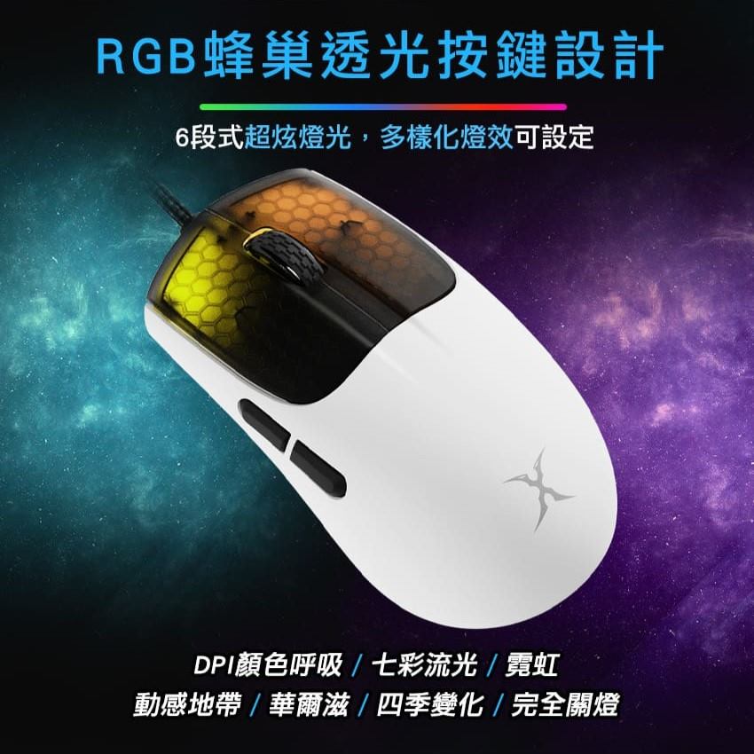 【FOXXRAY】極輕彩繪止滑貼電競滑鼠(FXR-HM-79)