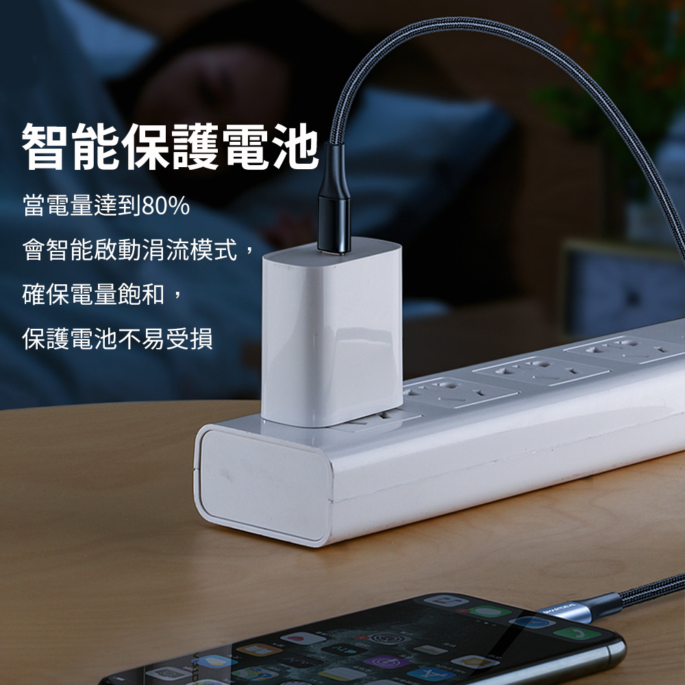 【MFi蘋果認證】蘋果PD快充線  1m/2m 傳輸線編織線 iPhone充電線