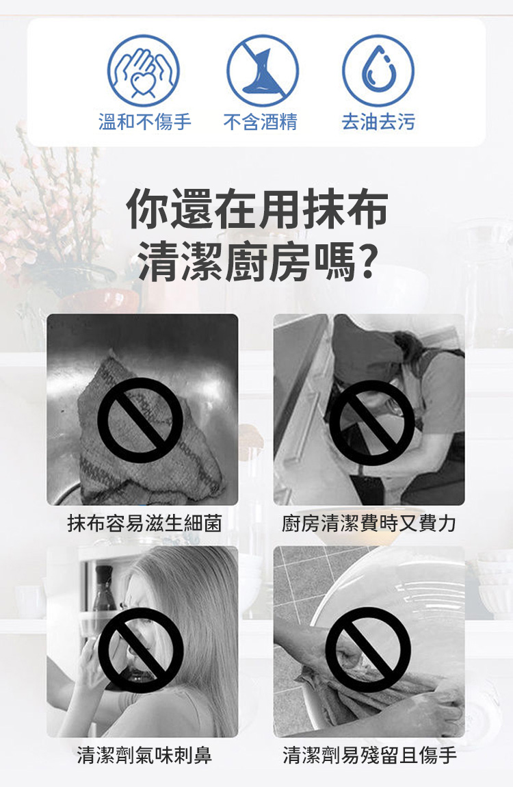 強力去油去污廚房專用清潔濕巾80片 加大尺寸 強力去汙 無添加化學