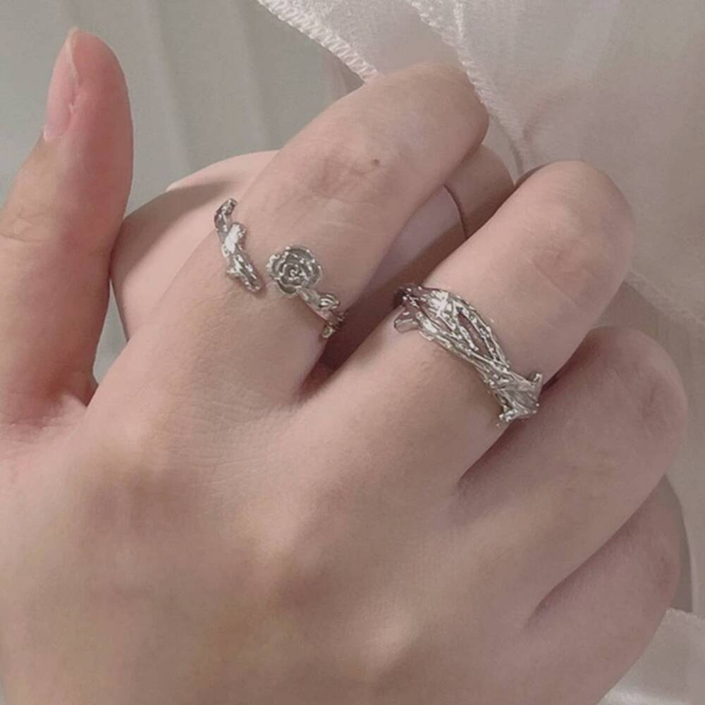 荊棘玫瑰情侶對戒 