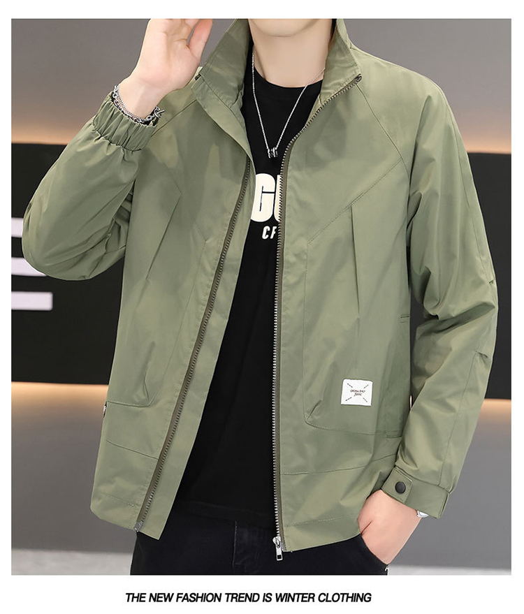 輕奢雅痞水洗薄款夾克外套 M-4XL