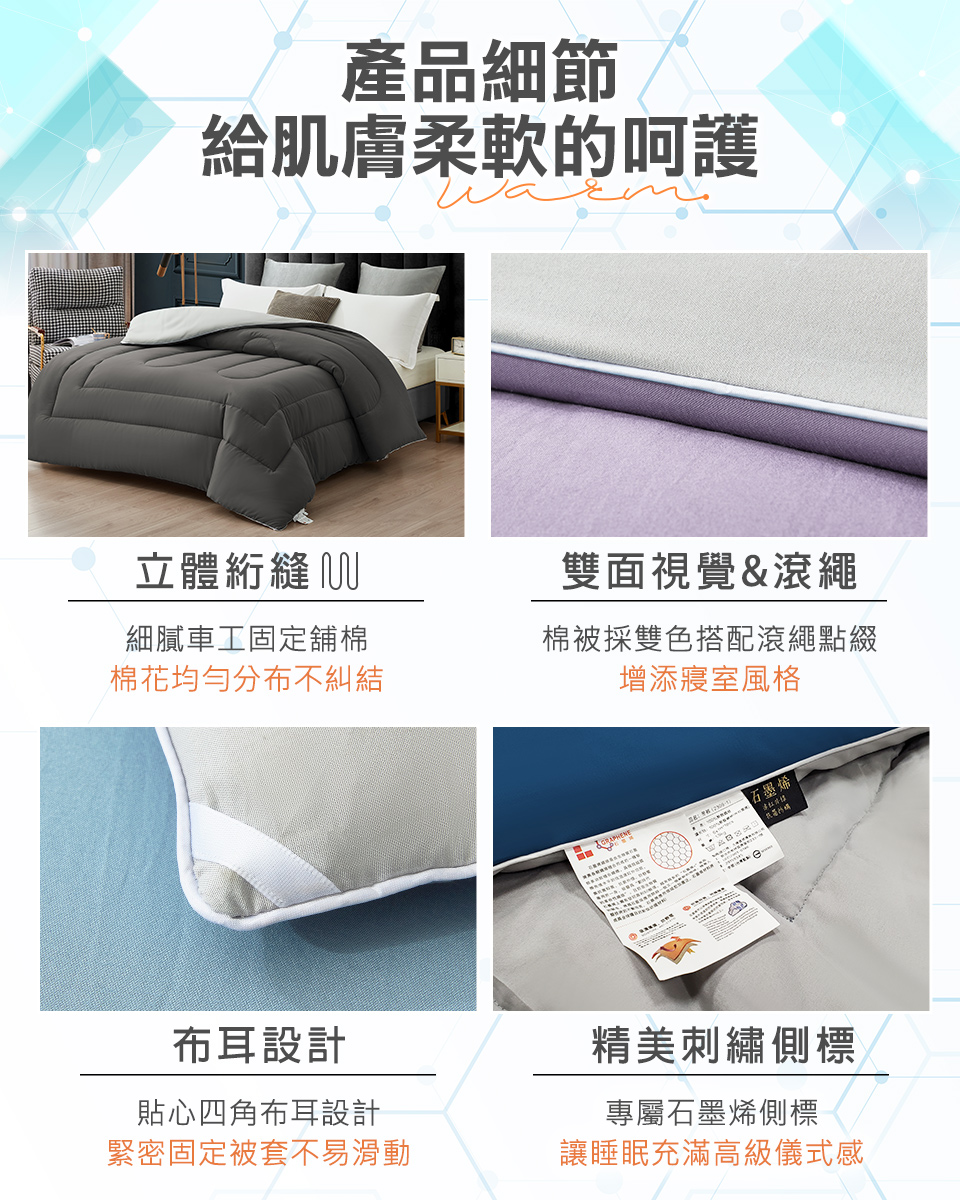 【床寢時光】MIT頂級蓄熱保暖發熱被 保暖厚被 棉被 遠紅外線能量被 冬被