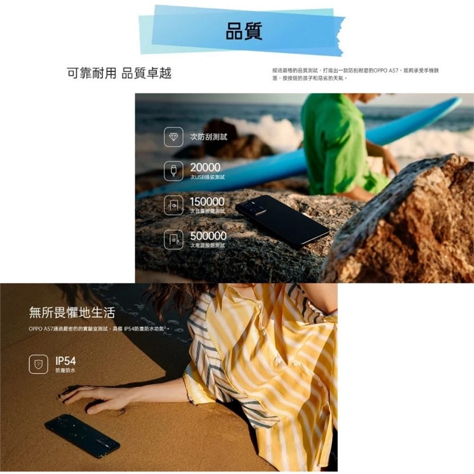 (S級福利品) 【OPPO】A57 (4G+64GB) 33W超級閃充手機