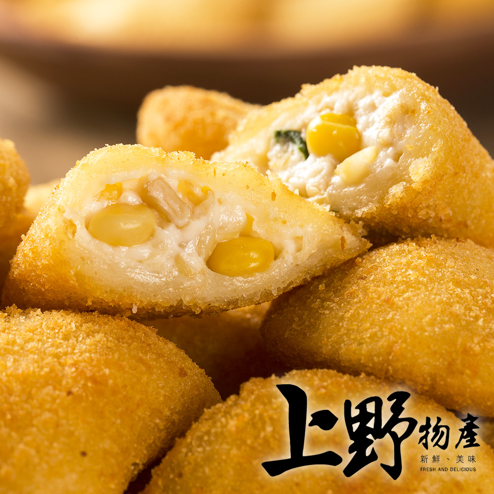 【上野物產】玉米奶油布丁酥 300g/包