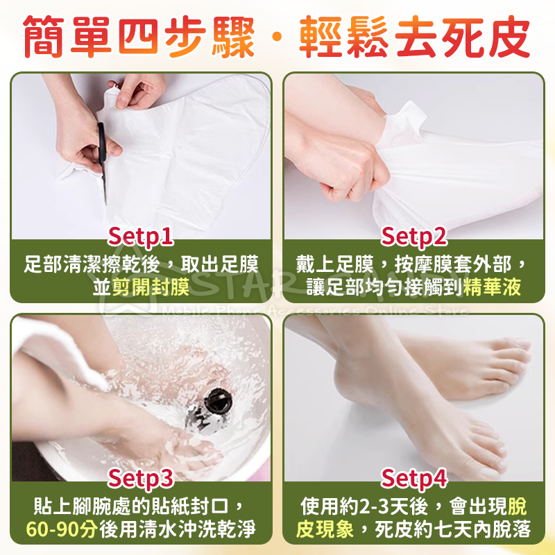 去角質脫皮腳膜