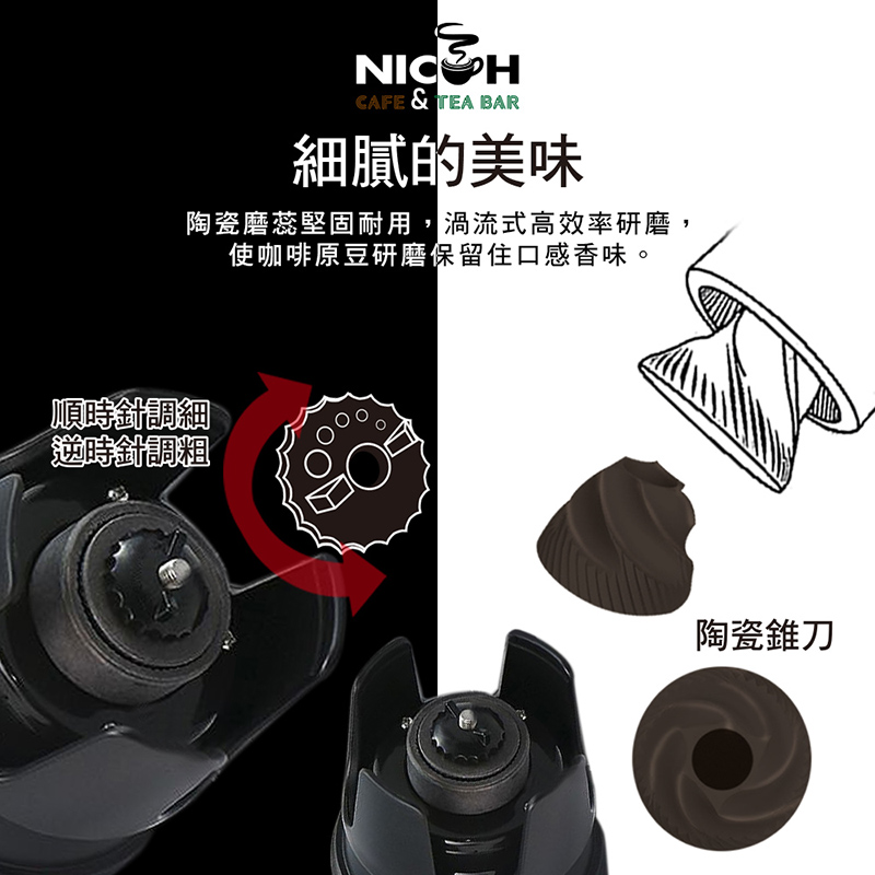 【日本 NICOH】USB電動研磨手沖行動咖啡機 NK-350