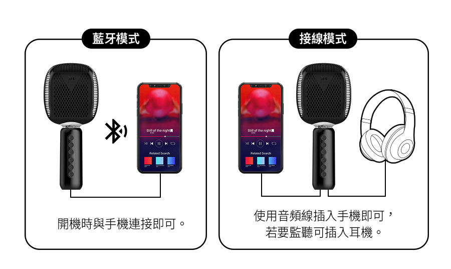 【Miuzic沐音】Pure PE5卡拉大頭麥 8W大功率無線對唱麥克風