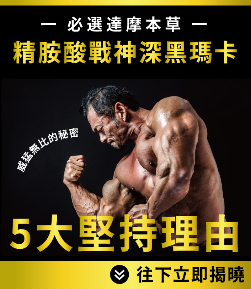 【達摩本草】L-精胺酸 祕魯戰神深黑瑪卡(30包/盒) 6倍濃縮專利瑪卡 補元氣