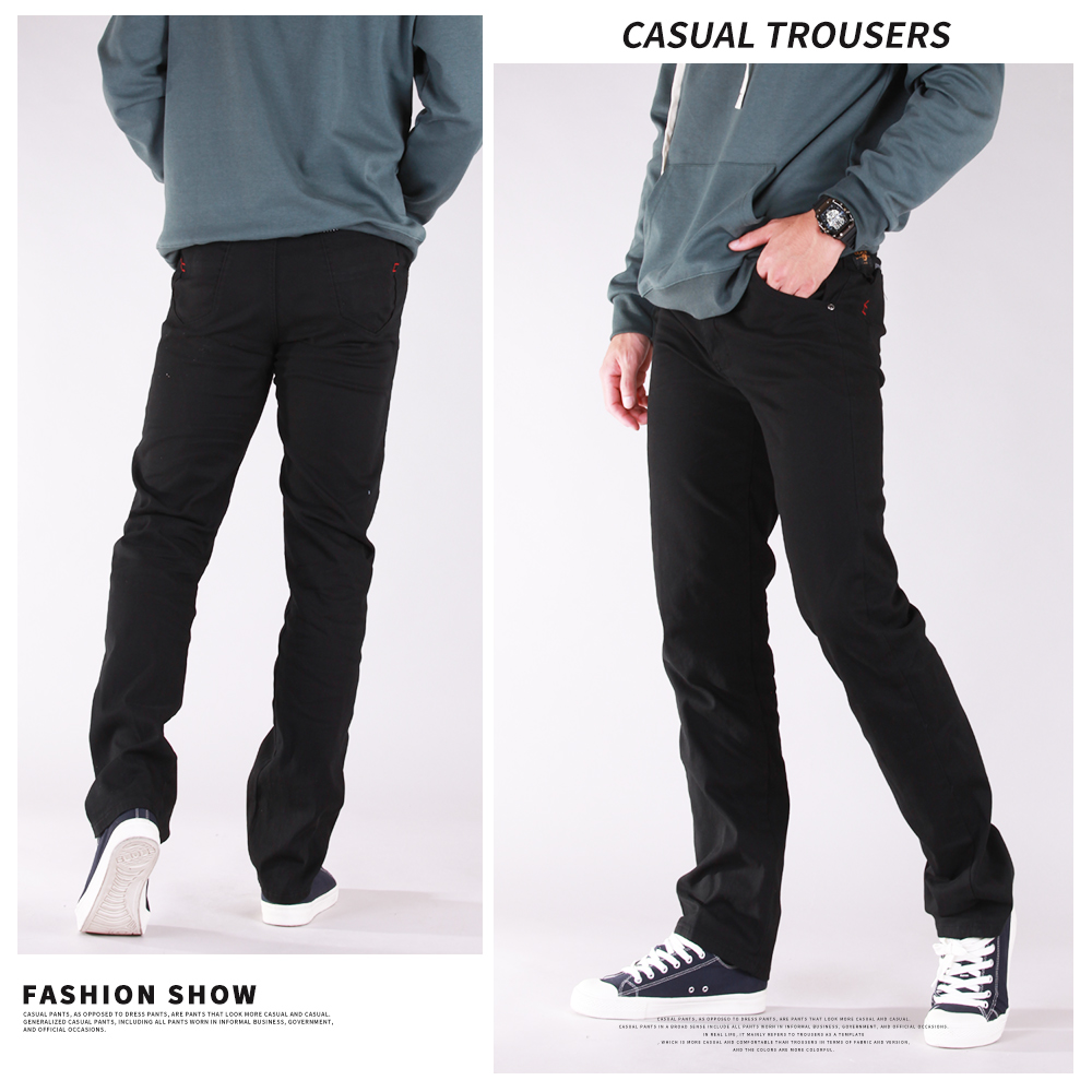 M-5L超耐磨透氣伸縮高彈力修身休閒褲 工作褲 3色 加大尺碼