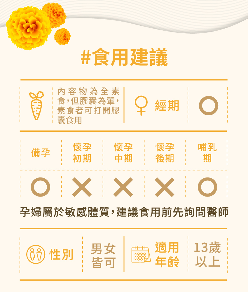 【橙姑娘】9合1游離型金盞花葉黃素(150粒/包) 山桑子 紅藻蝦紅素