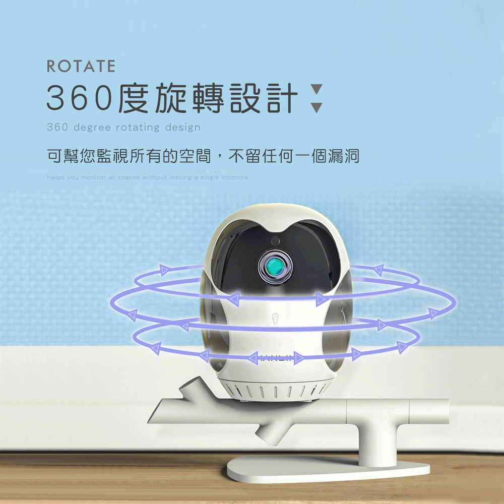 【HANLIN】Minicam 搖頭360度 迷你廣角監視器 貓頭鷹造型