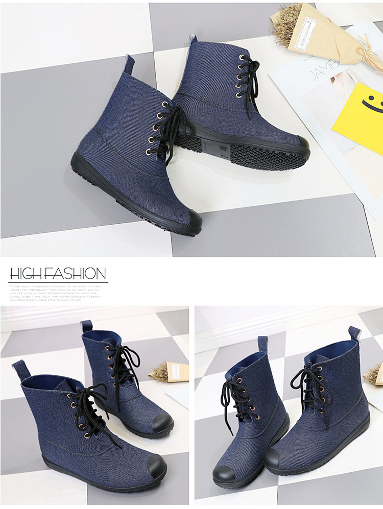 輕量防水防滑抗污短雨靴