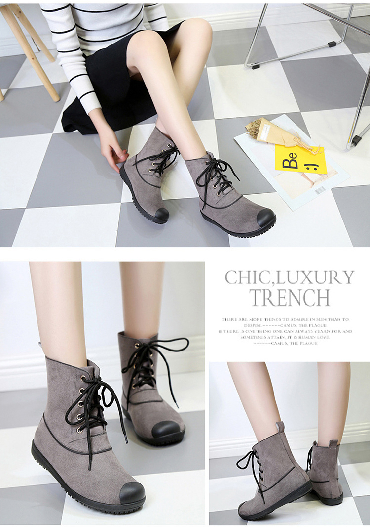 輕量防水防滑抗污短雨靴