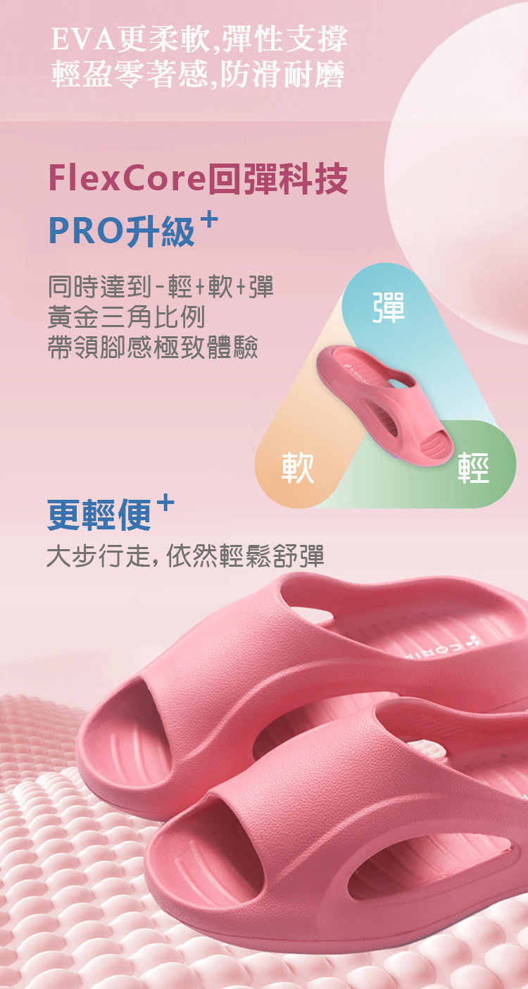 【CORFEI 】EVA 軟彈舒適流線透氣可外穿休閒拖鞋