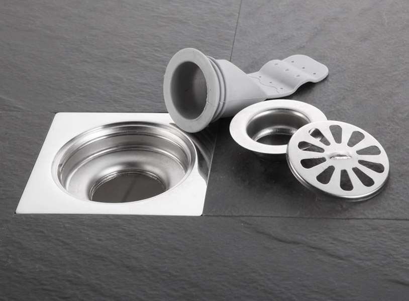 下水道不鏽鋼矽膠防臭地漏蓋