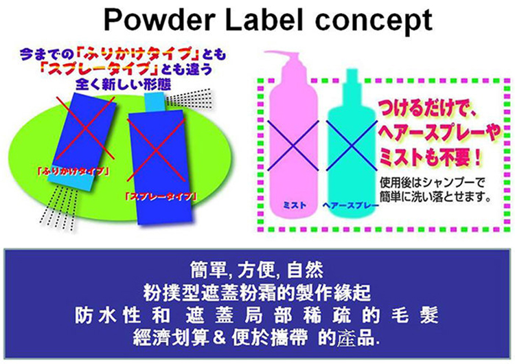 【Powder Label】日本進口頭皮蜜粉4g (自然黑/深棕色)