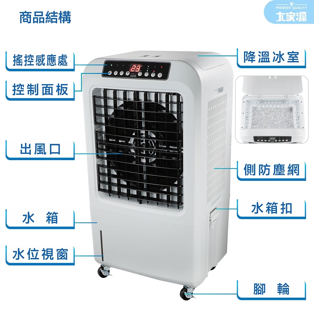 【大家源】水冷冰涼扇系列(TCY-898901/TCY-893002)