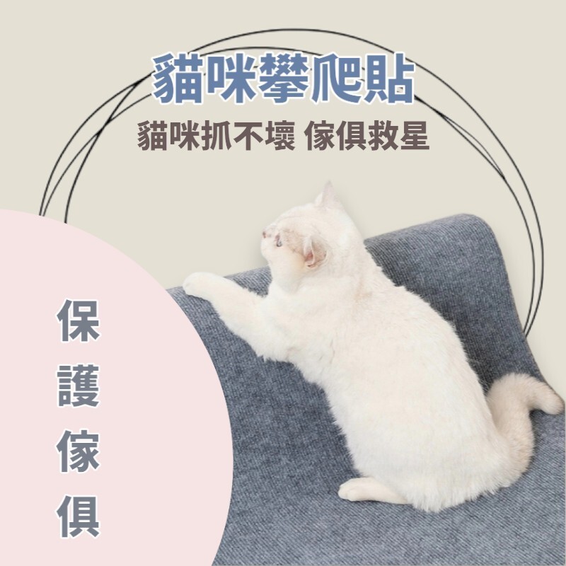 【高精寵物】貼牆貓抓板 貓抓墊壁貼 貓爬墊 多色可選 可任意裁切