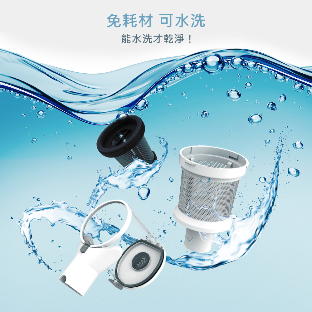 【DIKE】無線手持吸塵器+氣旋超聲波除蟎機 HCF100WT+HCF310WT