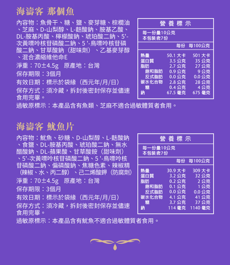 【威海x海濤客】星潮宇宙聯名禮盒(4款/盒) 海味零嘴+夾心酥 小琉球伴手禮