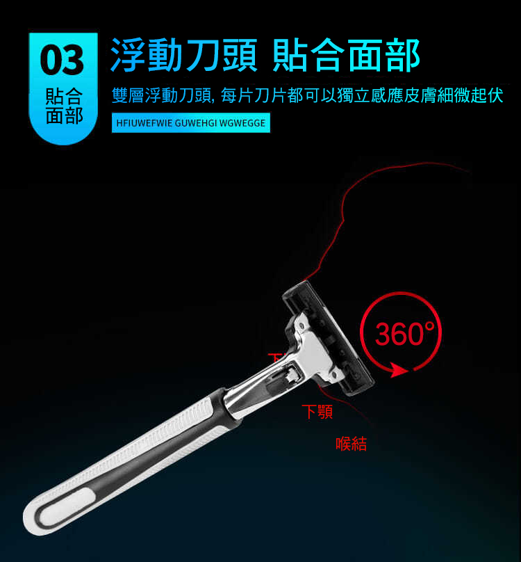 不鏽鋼雙層手動刮鬍刀超值組 2刀架 60刀片 刀架盒