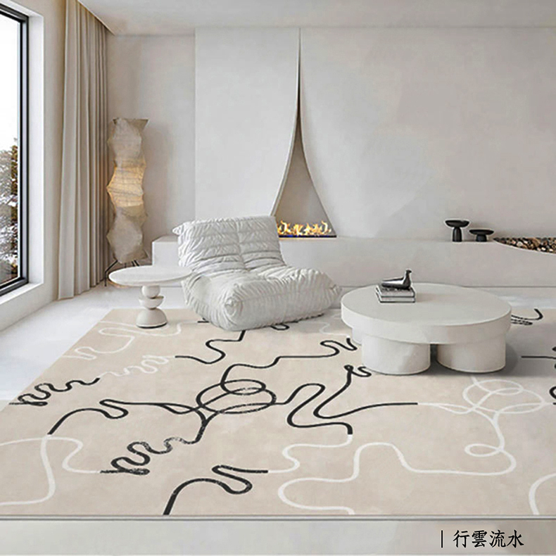 奶油風親膚柔軟法式地毯140x200cm