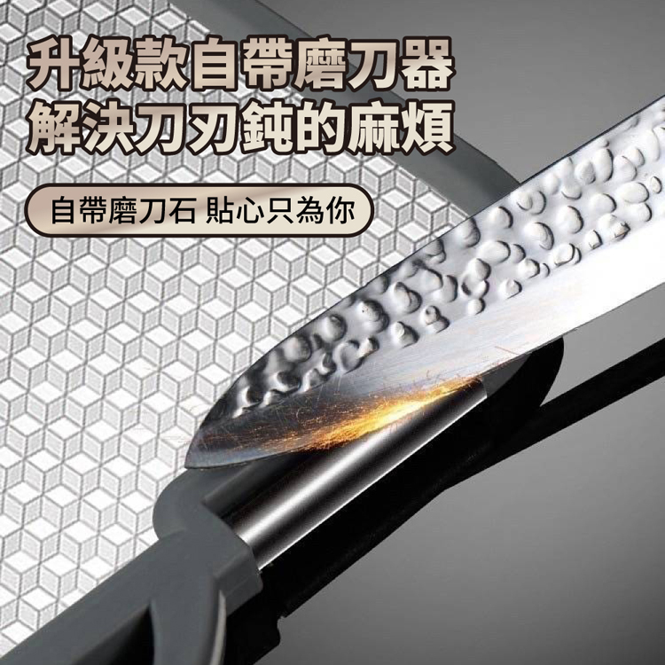 帶磨刀器316不鏽鋼抗菌雙面切菜板砧板 不鏽鋼切菜板(42.5x30cm)