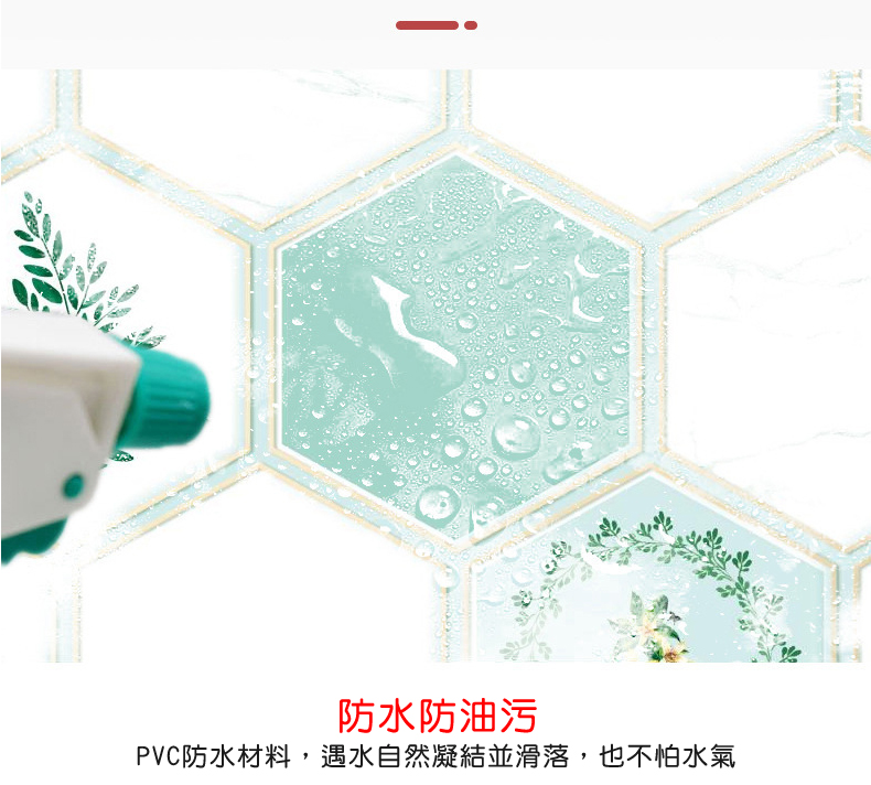 廚房自黏防油防水防火耐高溫牆壁紙 壁紙 壁貼 6款任選