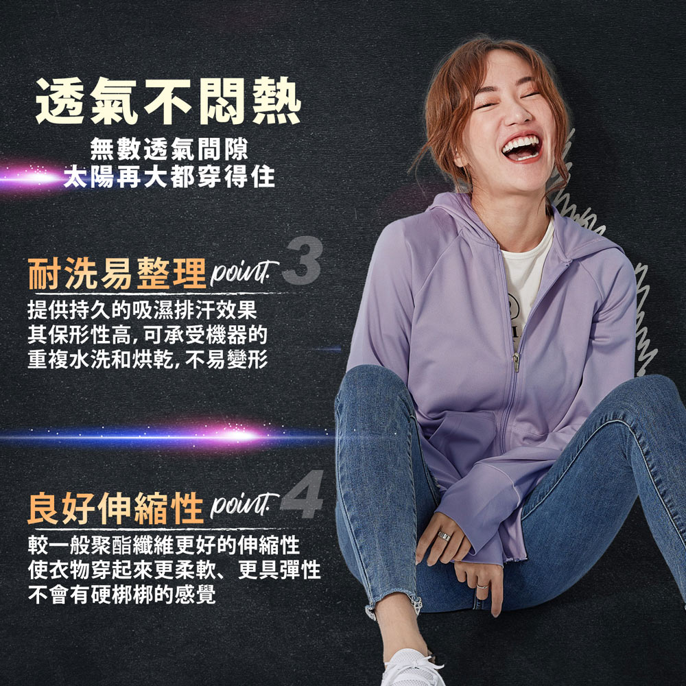       【BeautyFocus】2件組/高效率UPF50+防曬外套/連帽