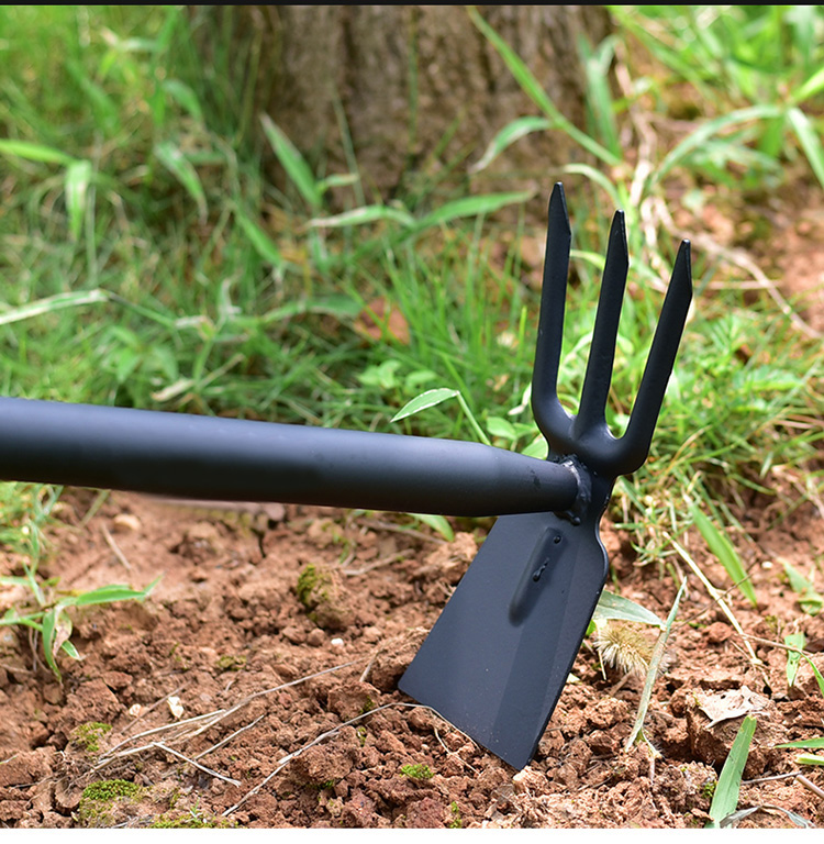 家用園藝錳鋼鍛造兩用鋤耙