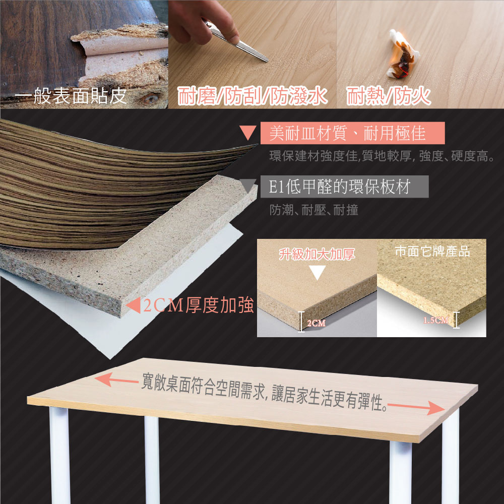 【MAMORU 】日式錐形腳工作桌 餐桌 電腦桌 書桌 辦公桌 會議桌 木桌