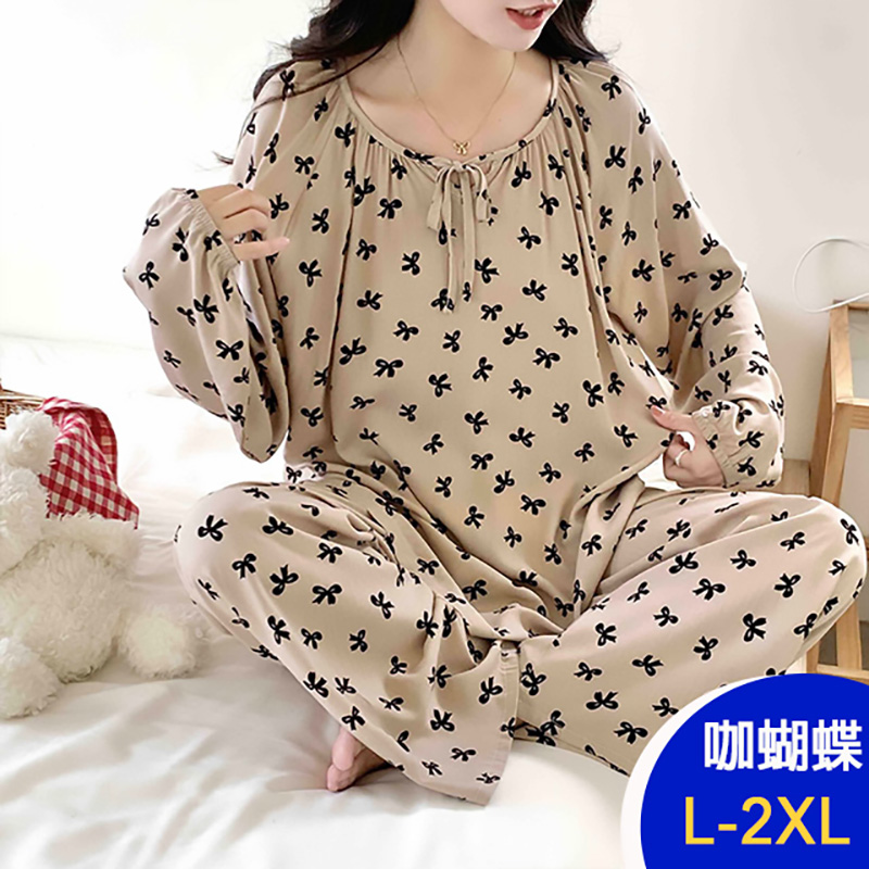 韓國專櫃長袖棉稠套裝 加厚家居服 輕奢小香風 (多款任選)