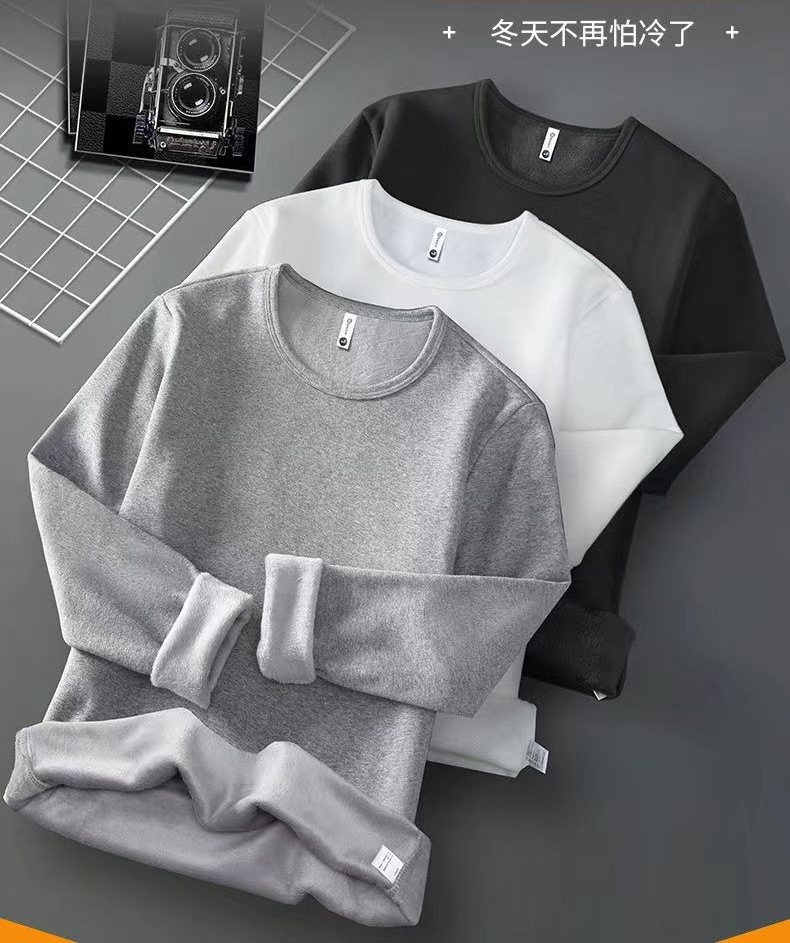 秋冬莫代爾長袖冬季加絨保暖衣內衣 長袖上衣 莫代爾/加絨保暖 (多色多尺寸任選)