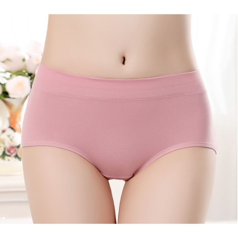 大尺碼親膚透氣舒適中腰棉質內褲 M-3XL 高彈力腰圍