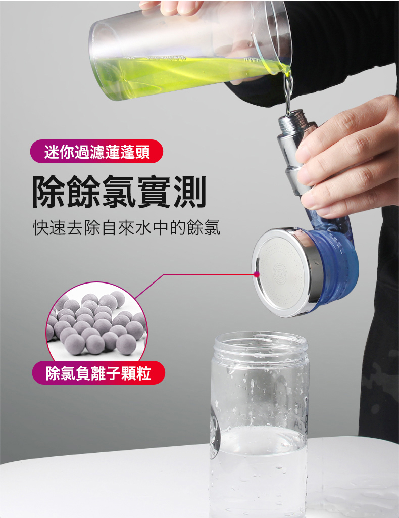 三檔調節洗手台切換省水蓮蓬頭器