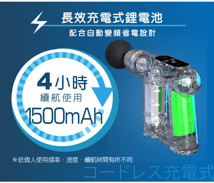 松井3合1多功能按摩筋膜槍(附四款專業按摩頭+按摩貼片組)SG-712BX