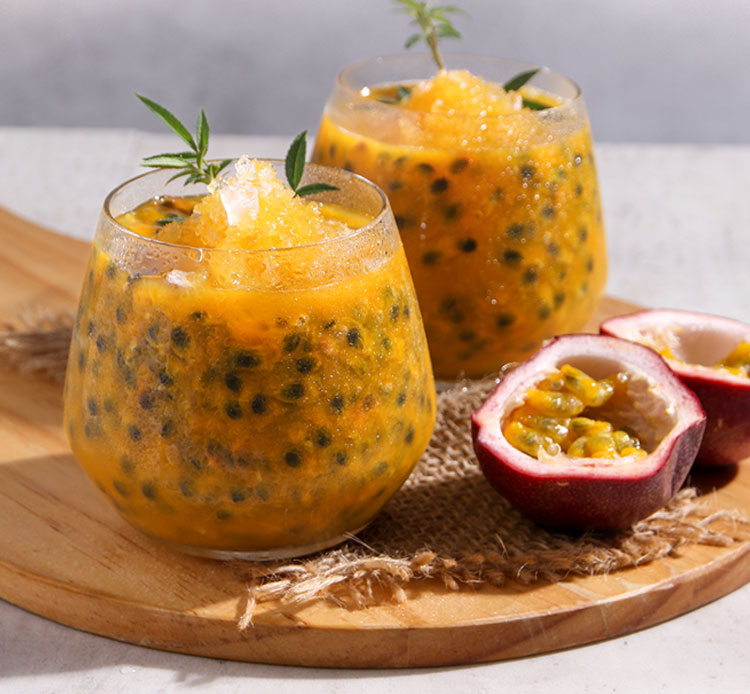 【享吃美味】鮮凍100%百香果原汁500ml 百香果汁 果汁 時鐘果