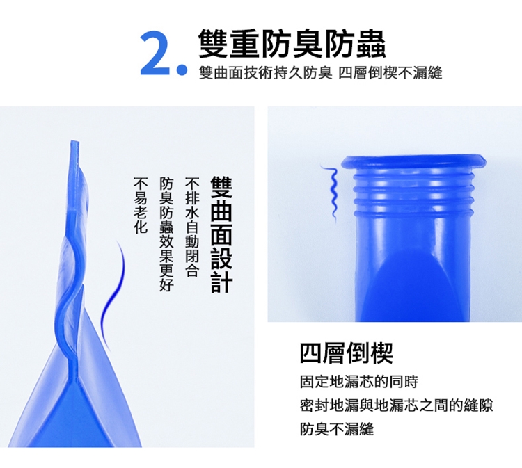 多功能萬用易安裝防臭地漏芯