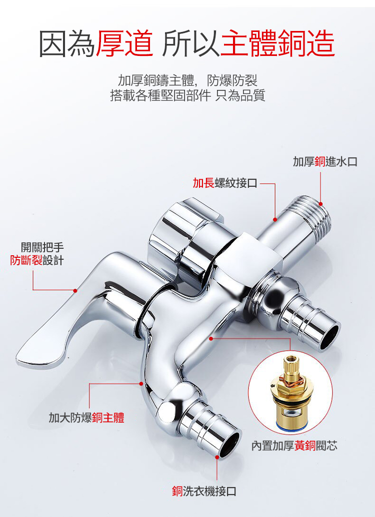 雙出水水龍頭水管組/萬用水龍頭水管