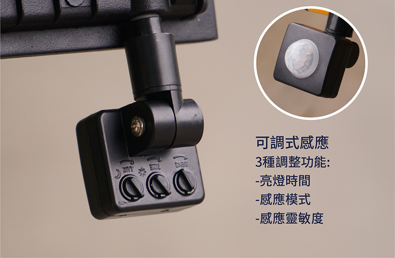 【太星電工】LED感應投射燈(全電壓) 30W-100W 感應燈 照明燈