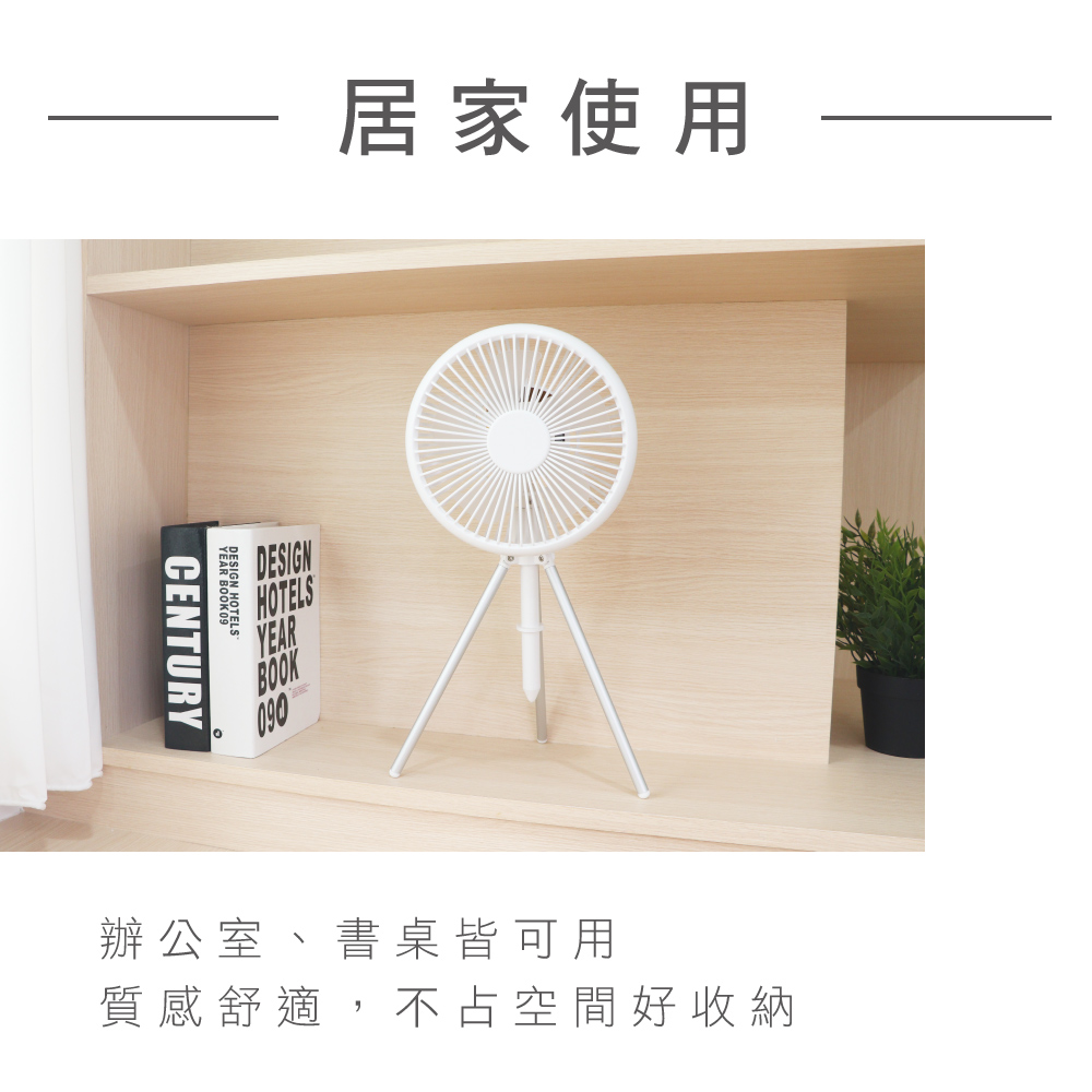 【KINYO】7吋兩用DC扇循環扇電風扇USB風扇 UF-7051 立掛LED燈