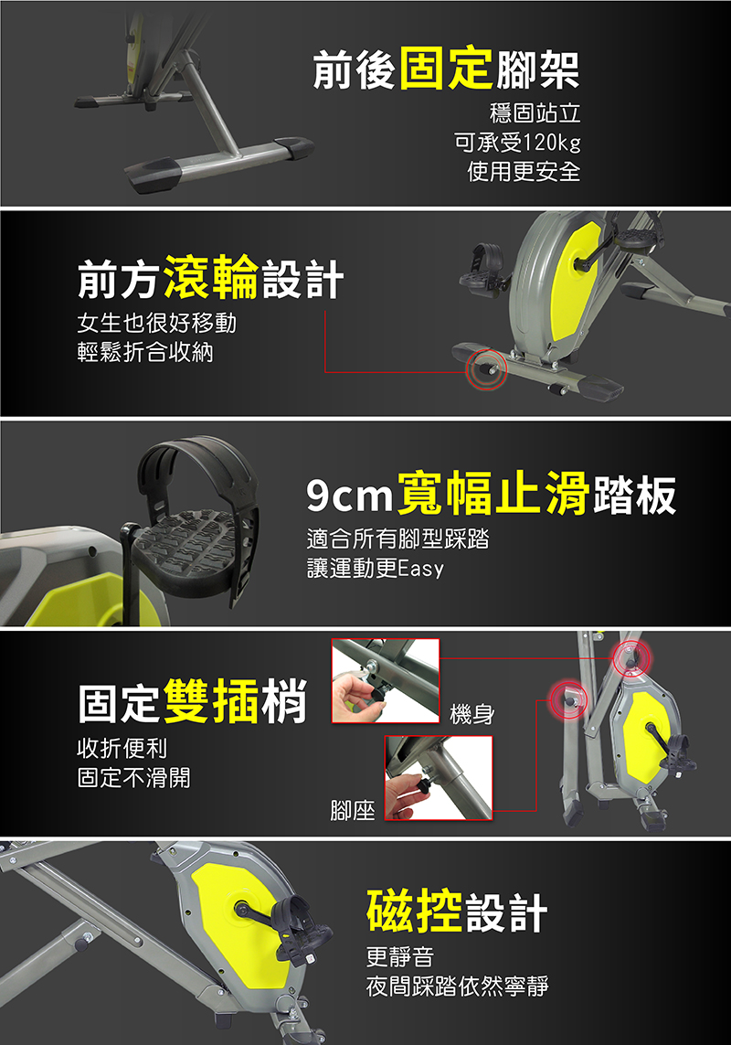       【璽督Hito】飛輪伸展窈窕健身車(健腹機/ 美背機/輕巧又實用/