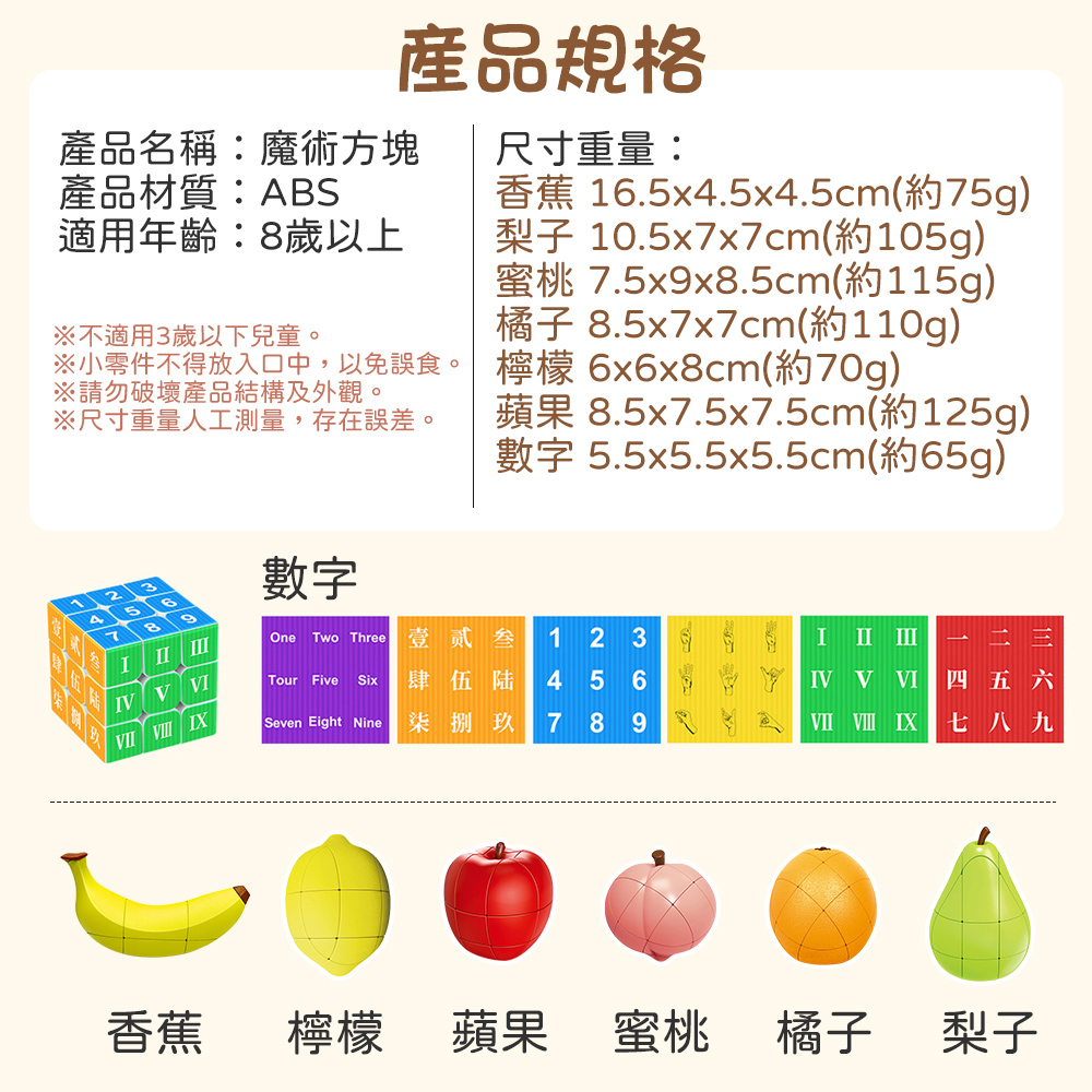 水果數字魔術方塊 (邏輯鍛鍊/益智遊戲)