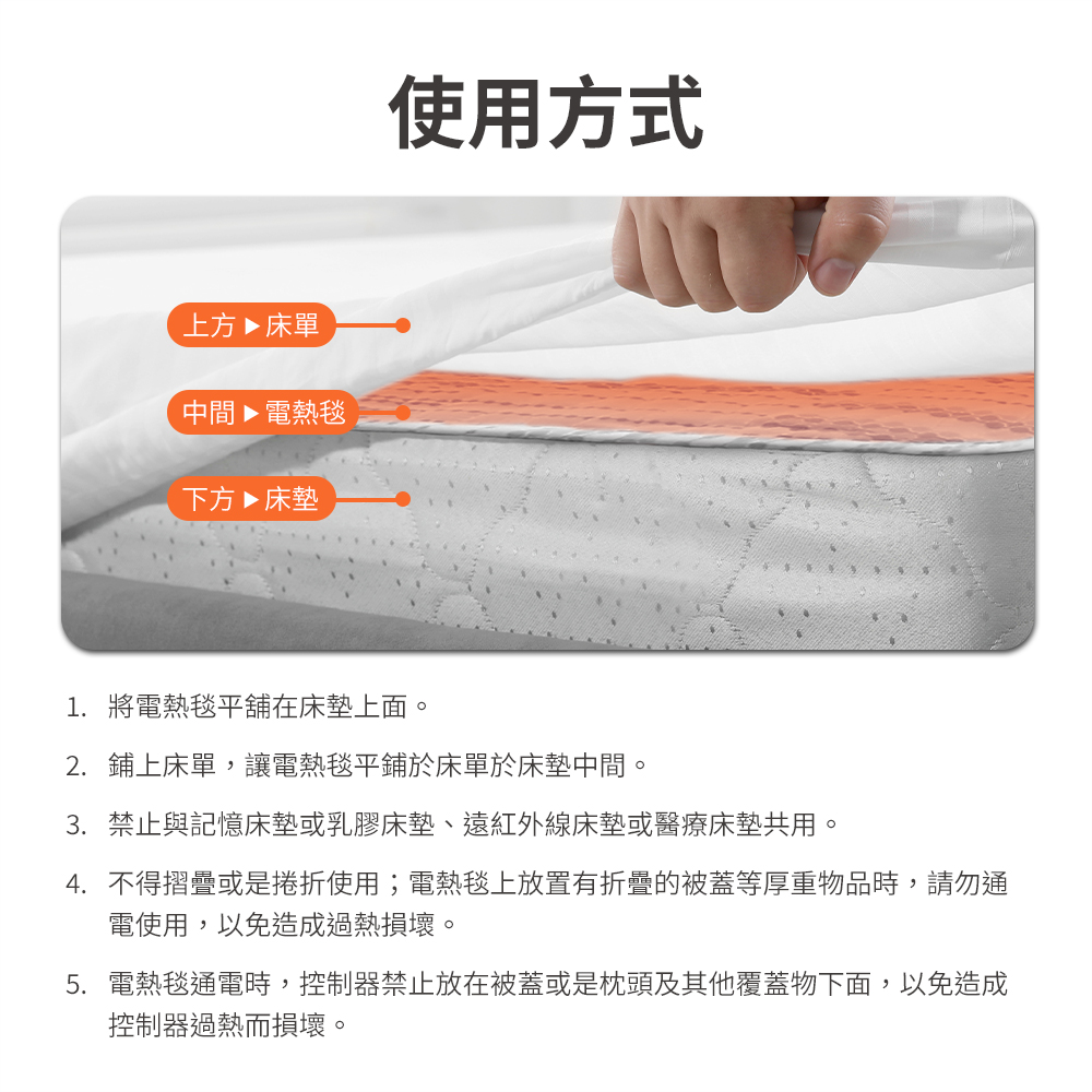 【PHILIPS】雙人加大電熱毯AHR3144ED贈恆溫電暖器HLE600WT