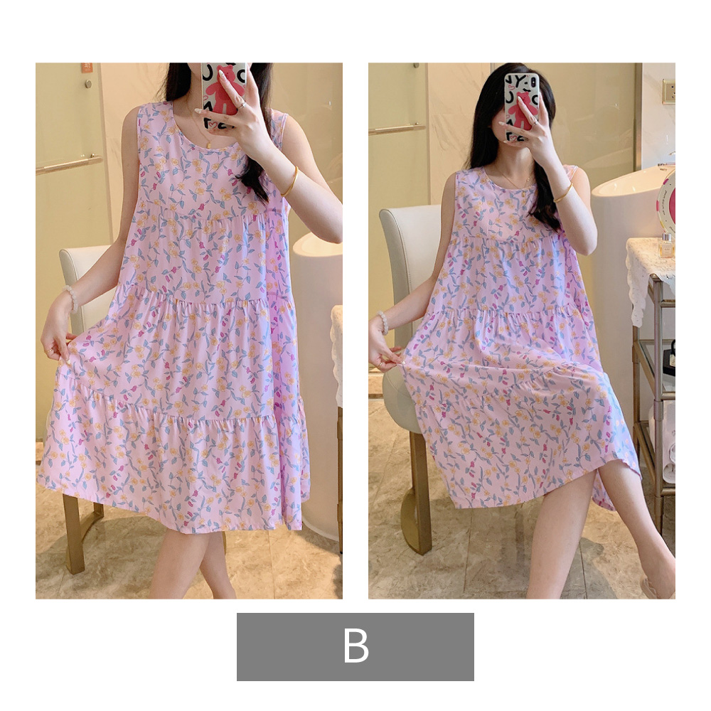 日系寬鬆氣質印花睡裙 七款任選 睡衣