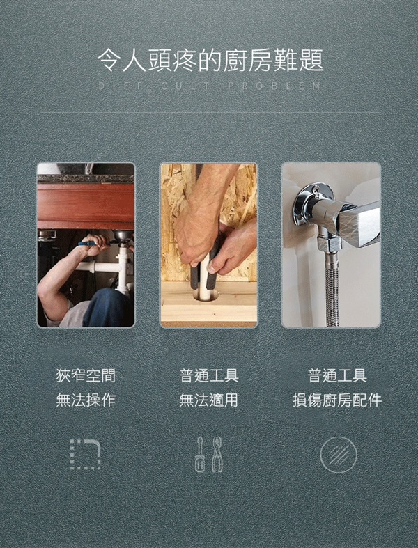 八合一萬能衛浴水槽扳手