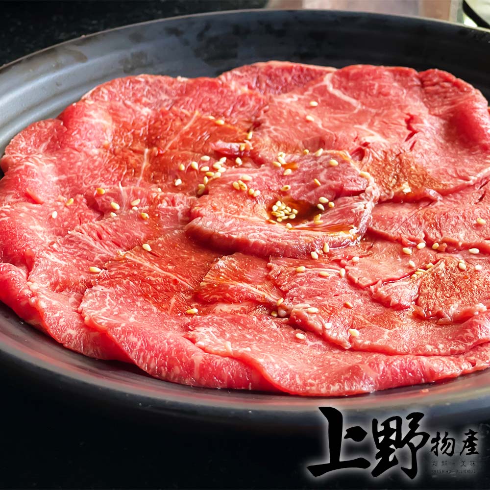 【上野物產】日本進口 日本國產F1奧羽牛肉片(100g/盤)