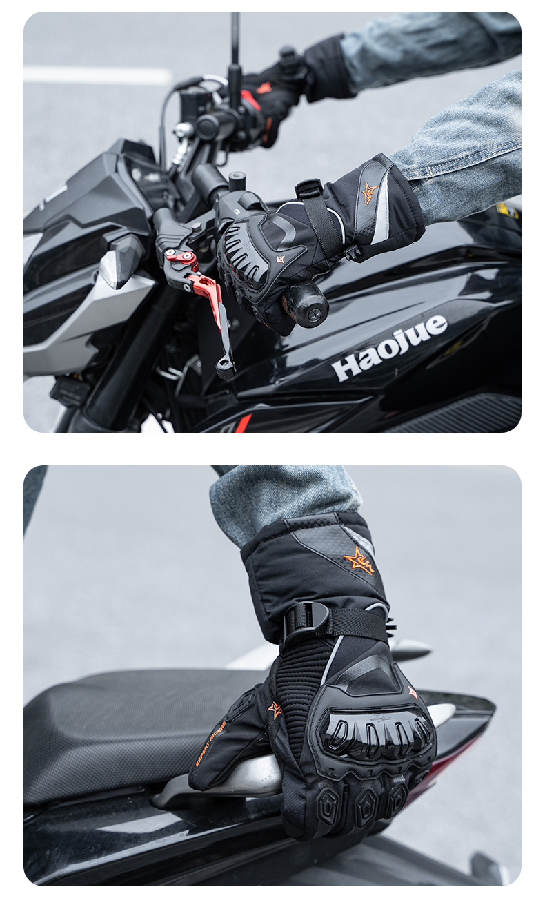 雙層防水防摔保暖手套