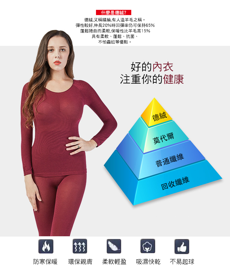 超薄無縫保暖恒溫內衣套裝-女款(上衣+褲子/衛生衣褲)